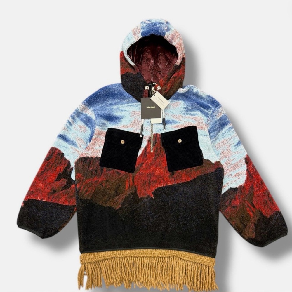 Palm Angels Canyon Pile Fringe Hoodie / no tags